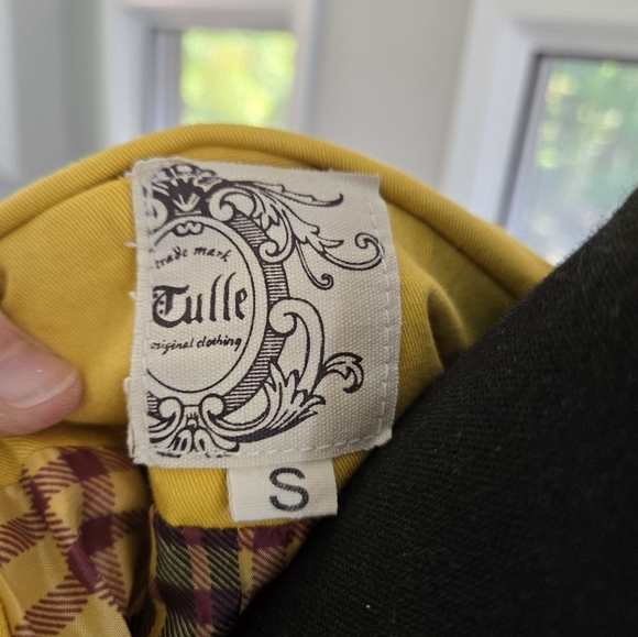 Tulle Peacoat with metal buttons size S - Picture 4 of 7